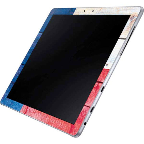 Texas Flag Light Wood Galaxy Book 12in Skin